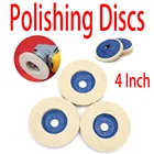 Шерстяные полировальные диски, 4 дюйма, 16 отверстий, 10 см, полировальные диски, угловая шлифовальная машина, фетровая полировальная машинка для стекла и керамики