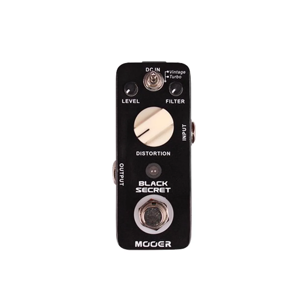 MOOER Black Secret Distortion педаль эффектов для электрогитары 2 рабочих режима Мини-педаль