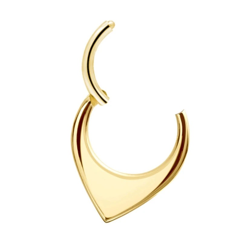 Ослепительные украшения для носа уникальное украшение в форме сердца