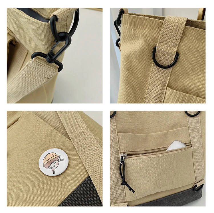 Jooyedeer Women Canvas Crossbody Bag New Fashion Student Backpack Outdoor Leisure Ladies Messenger Bag Shoulder Bags Shopping