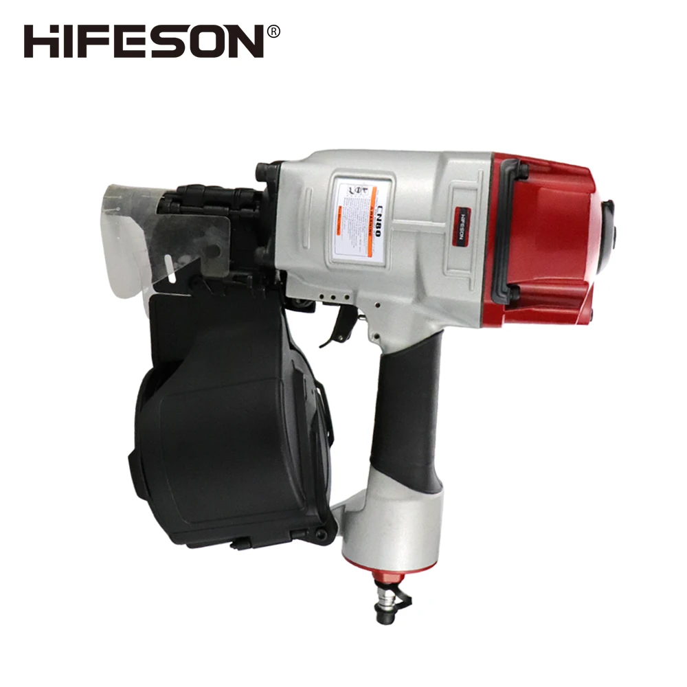 Пневматические инструменты HIFESON CN80, катушечные гвоздезабивные пистолеты, пневматический гвоздезабивной пистолет, сверхмощные пневматические инструменты промышленного класса, катушечные гвоздезабивные пистолеты