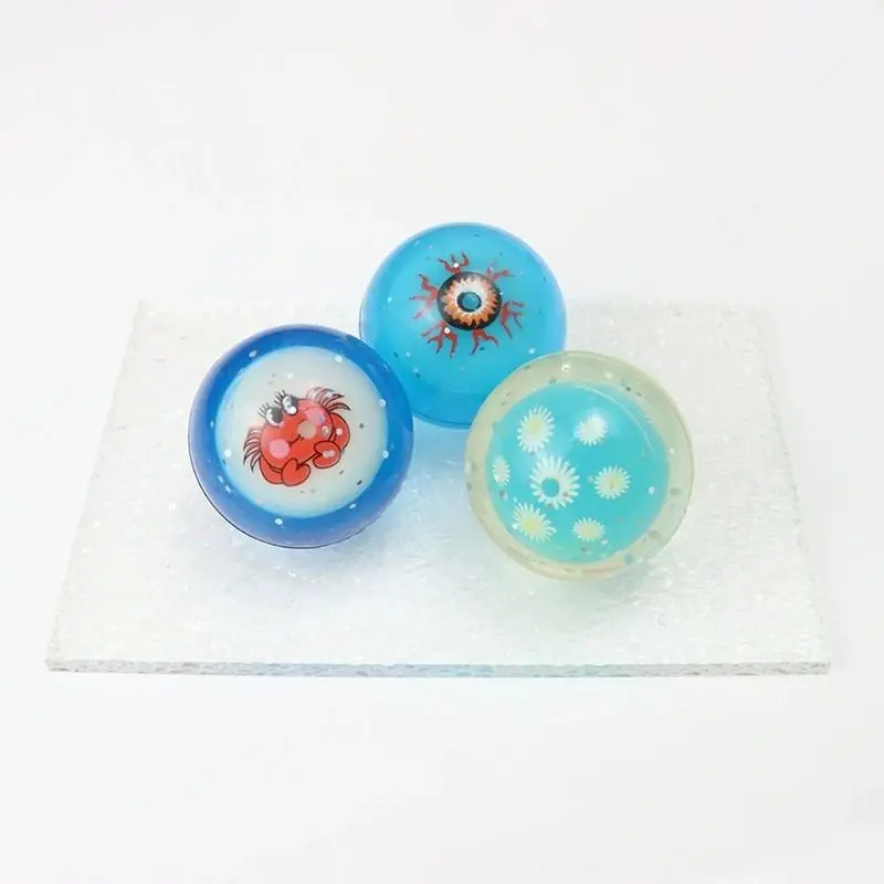 Детский резиновый подвижный шар мяч-вспышка воздушный без воды подпрыгивающая