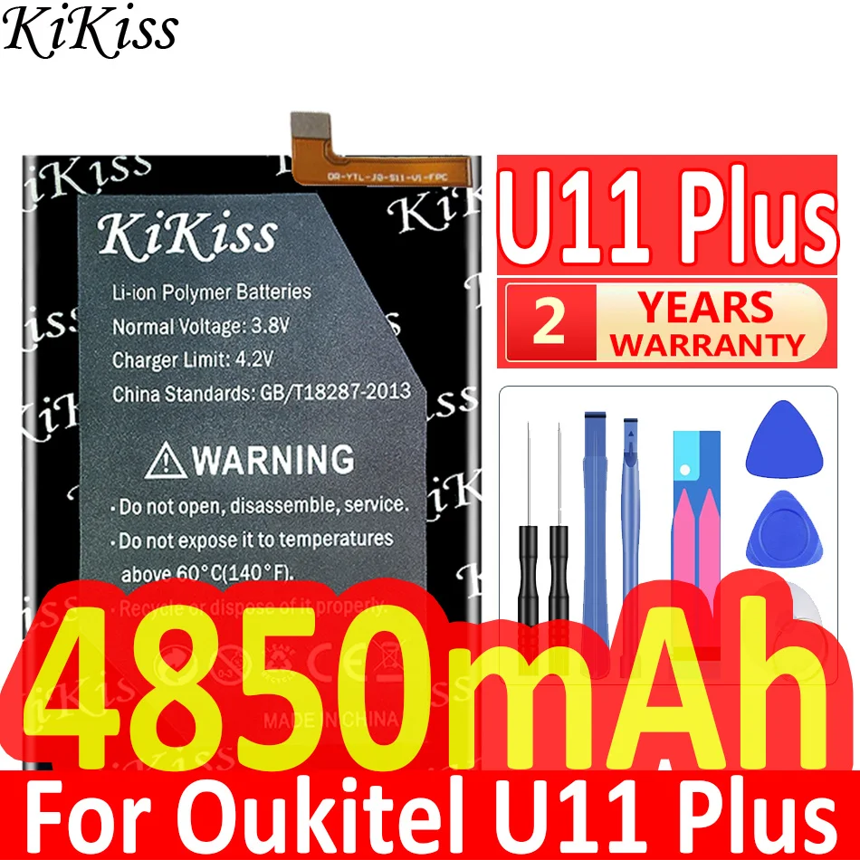 

Мощный аккумулятор KiKiss 4850 мАч для Oukitel U11 Plus U11Plus /U11 +/U11 + (не для U11), батареи