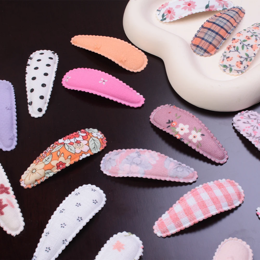 Модные Детские корейские заколки для волос с милым цветочным принтом простые