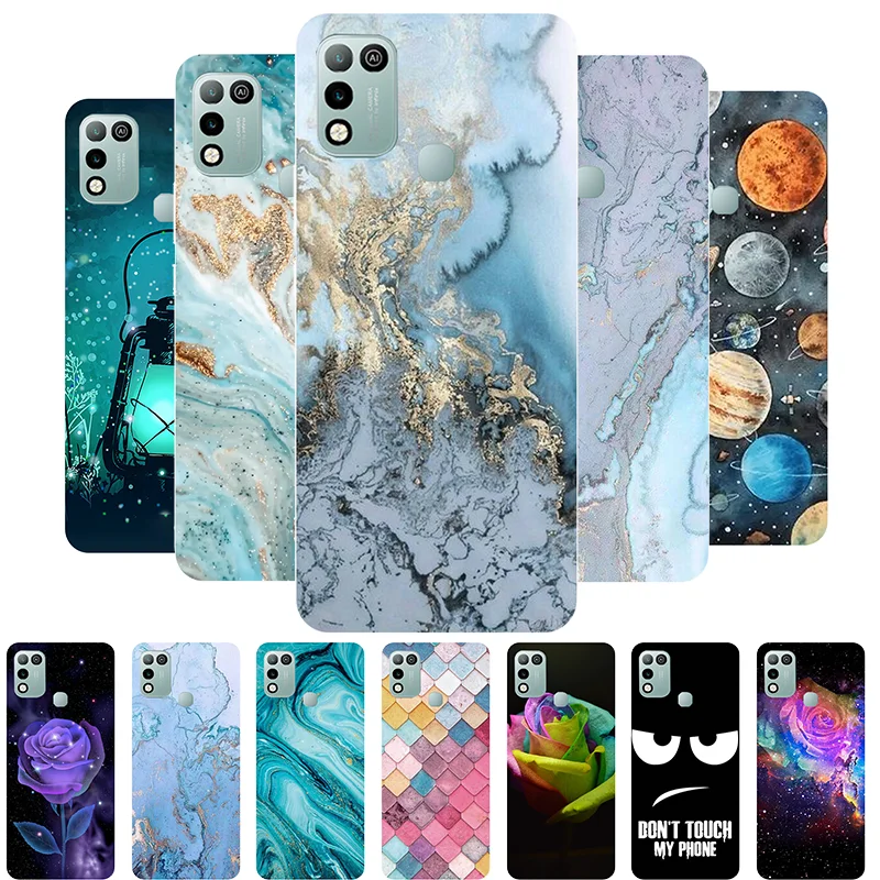 

for Infinix Hot 11 Play Case Cover on Infinix Hot11 Play Funda Marble Soft Silicon Back Cover for Infinix Hot 11 Play Phone Case