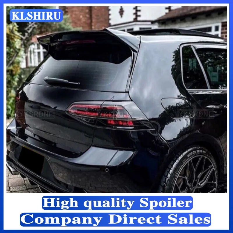 

For Volkswagen GOLF 7 MK7 MK7.5 2014+ FRP Material Primer Color Car Tail Wing Decoration Rear Trunk Roof Spoiler (Not for GTI)