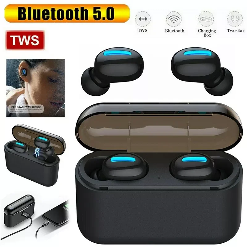 HBQ-Q32 TWS True Wireless Bluetooth 5.0 Earphone Headset stereo Headphone mini sport earbuds With 2500mAh Powerful enlarge