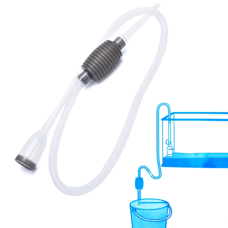 

1.5M Aquarium Cleaner Fish Tank Gravel Sand Cleaner With Long Nozzle Handheld Gravel Cleaner Vacuum Siphon Pump