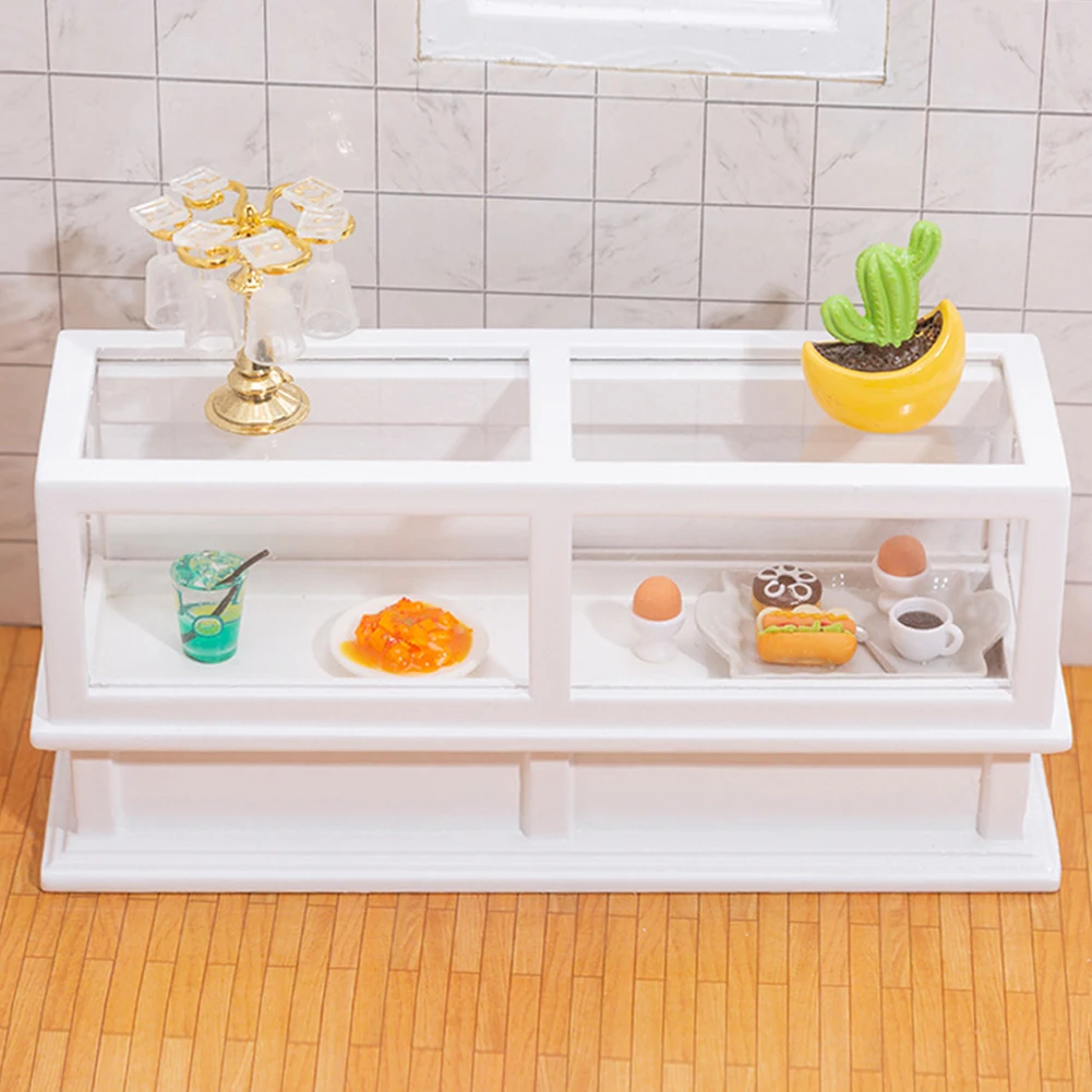 

Мини-шкаф для тортов, аксессуары для кукол, мини-шкаф, карманная игрушка «сделай сам», масштаб 1/12, деревянный шкаф для кукольного домика, рук...