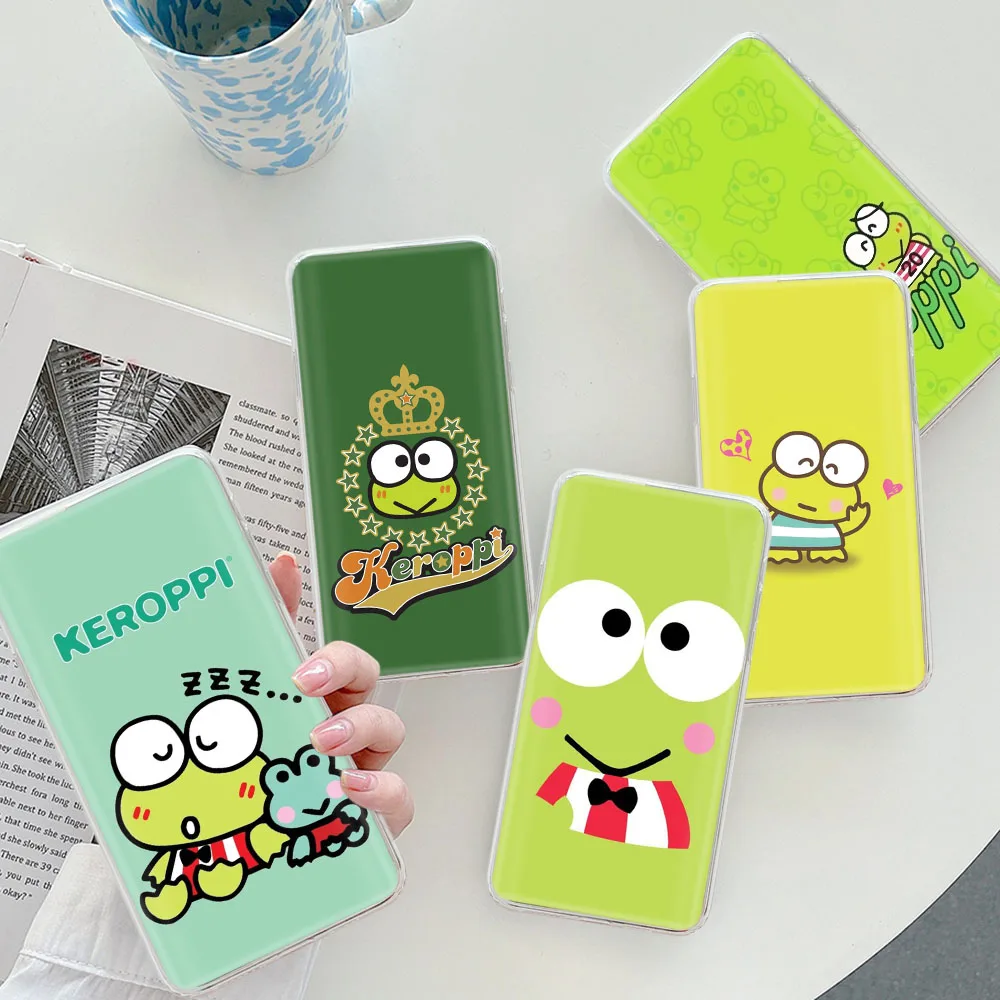 Прозрачный чехол Kerokero Keroppi для iPhone 15 Pro 16 5 5S SE Max