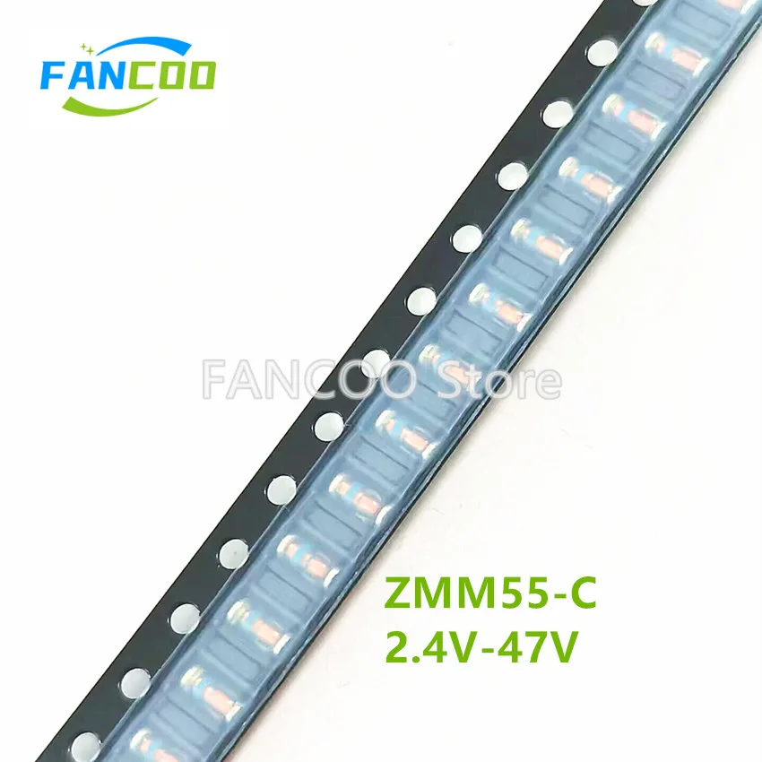ZMM55C7V5 7,5 V ZMM55C8V2 8,2 V ZMM55C9V1 9,1 V ZMM55C10 10V ZMM55C11 11 11V ZMM55C12 12V LL34 500mW 0,5 W ZMM55 C13 C15 C18 C20 C22