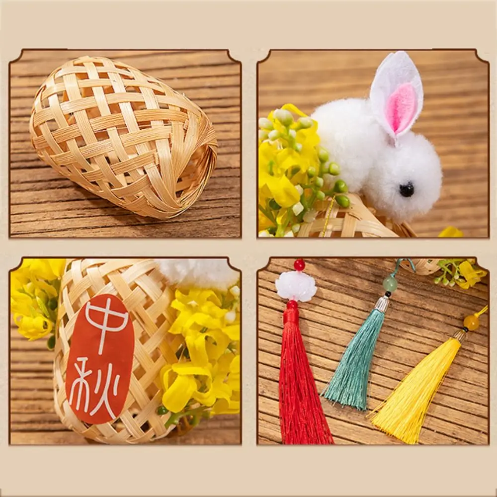 Бамбуковый миди-осенний фонарь в старинном стиле бамбуковый Светящийся Ручной