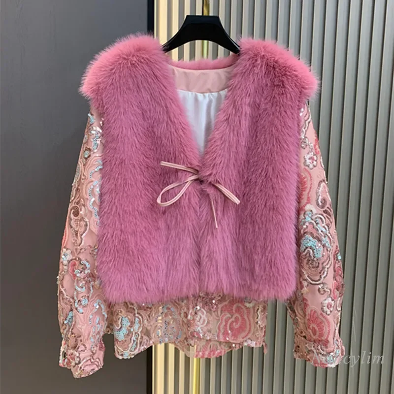 Осень-зима 2023 новинка тяжелой промышленности блестки вышивка искусственная