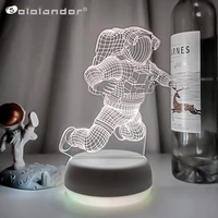 creative 3d visual astronaut night light spaceman model colorful touch led table lamp desktop decoration festival gift for kids