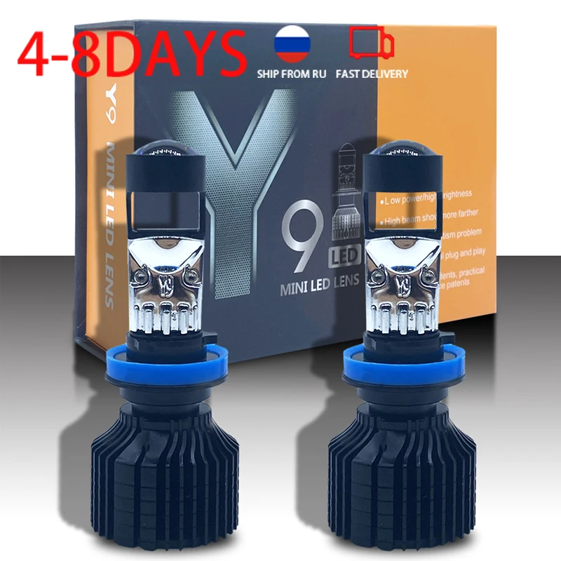 

Canbus 90W/Pair Lamp H7 LED Mini Projector Lens Automobles Bulb For H11 H8 H9 9005 9006 Conversion Kit Hi/Lo Beam Headlight LHD