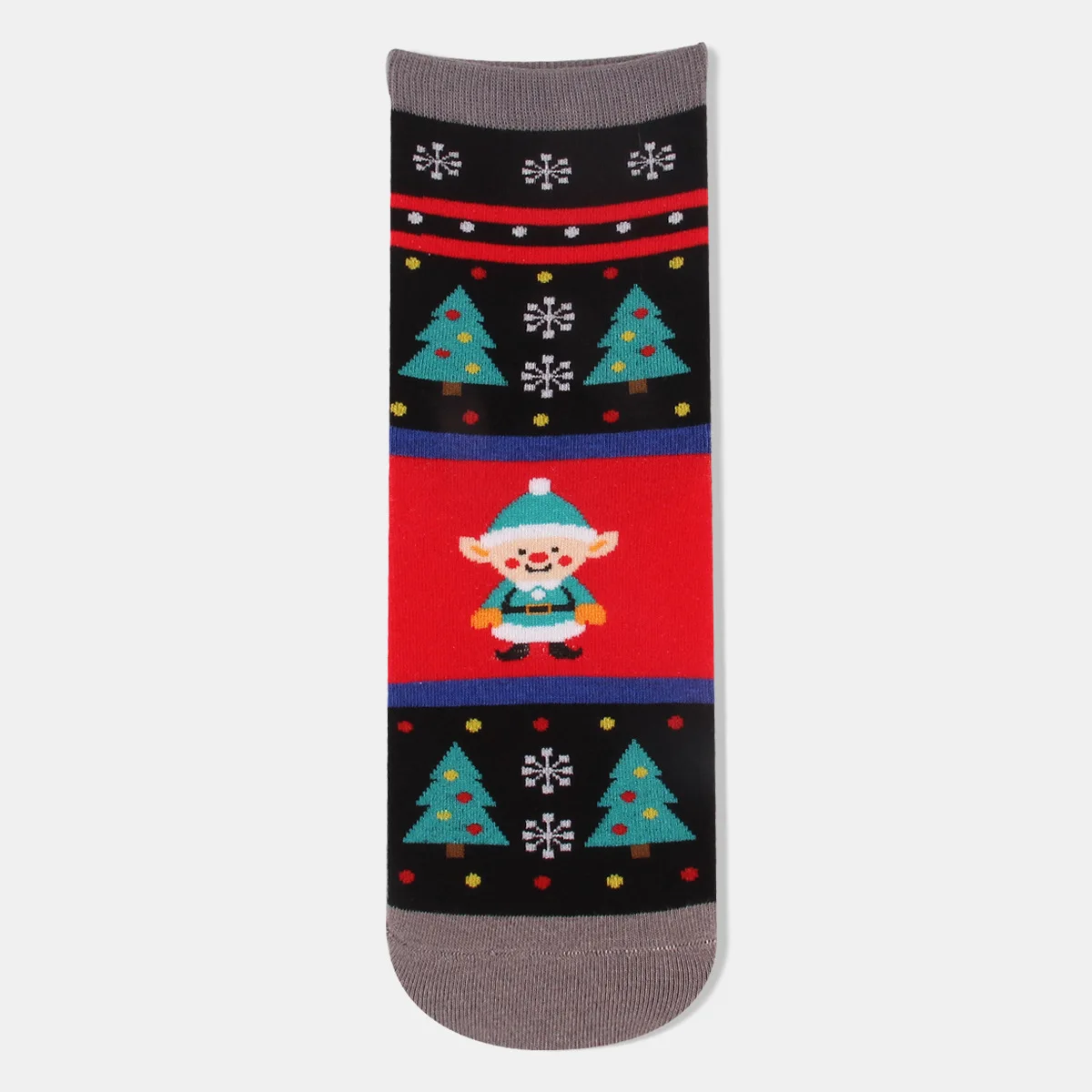 12 Pairs of Medium Tube Fashion Jacquard Cartoon Christmas Women's Socks All-match Cute Elk Socks