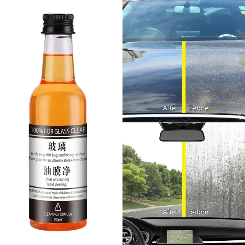 

150ml Auto Car Glass Polishing Glass Oil Film Removing Agent Windshield Cleaner