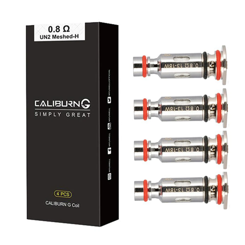 

Электронная сигарета Caliburn G Coil 0.8ohm Mesh 1.0ohm UN2 Meshed-H Coil Head для Caliburn G Pod /KOKO Prime Vape