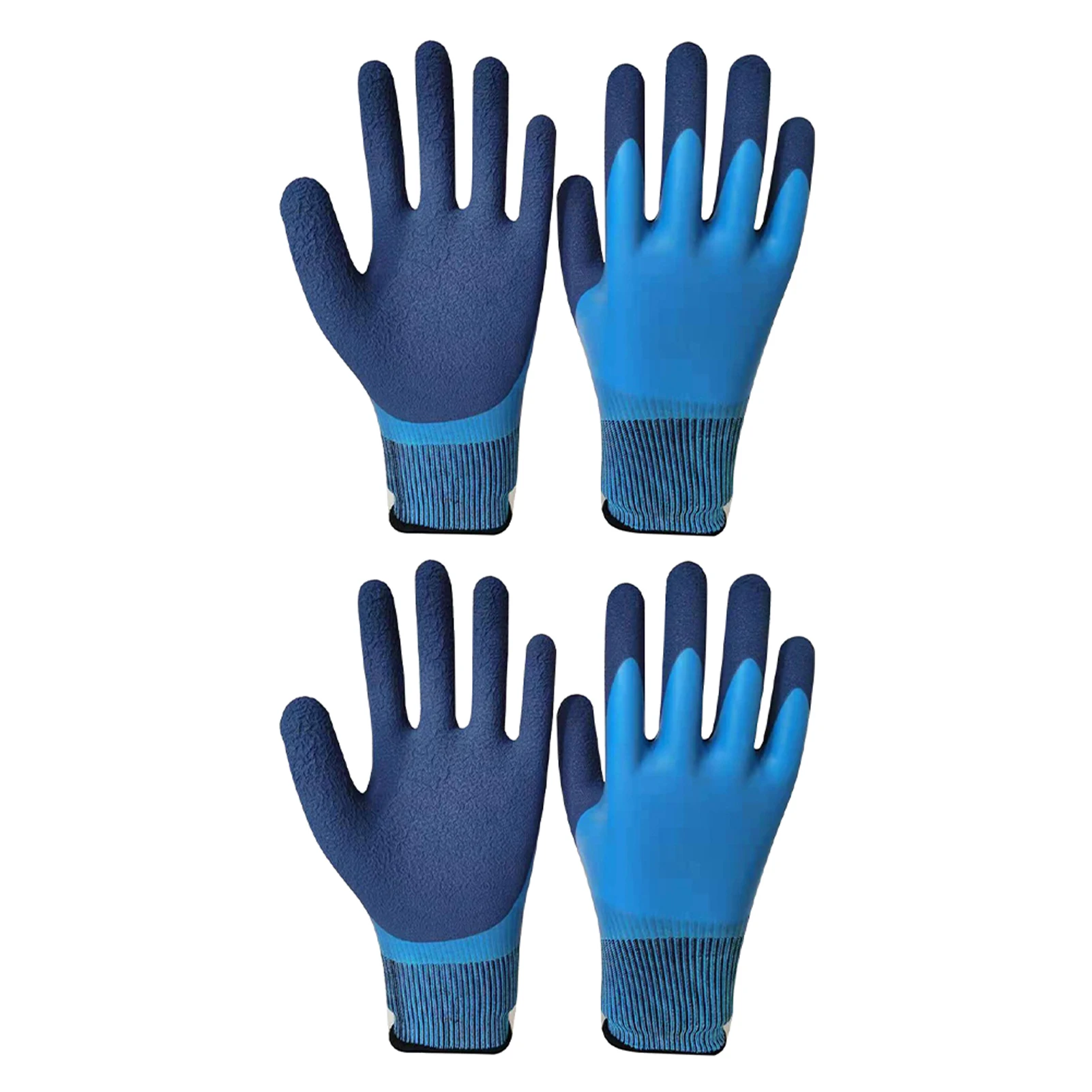 

2pairs Men Women Agriculture For Garden Home Work Gloves Protective Latex Waterproof Outdoor Non-Slip Digging Ergonomic Safety