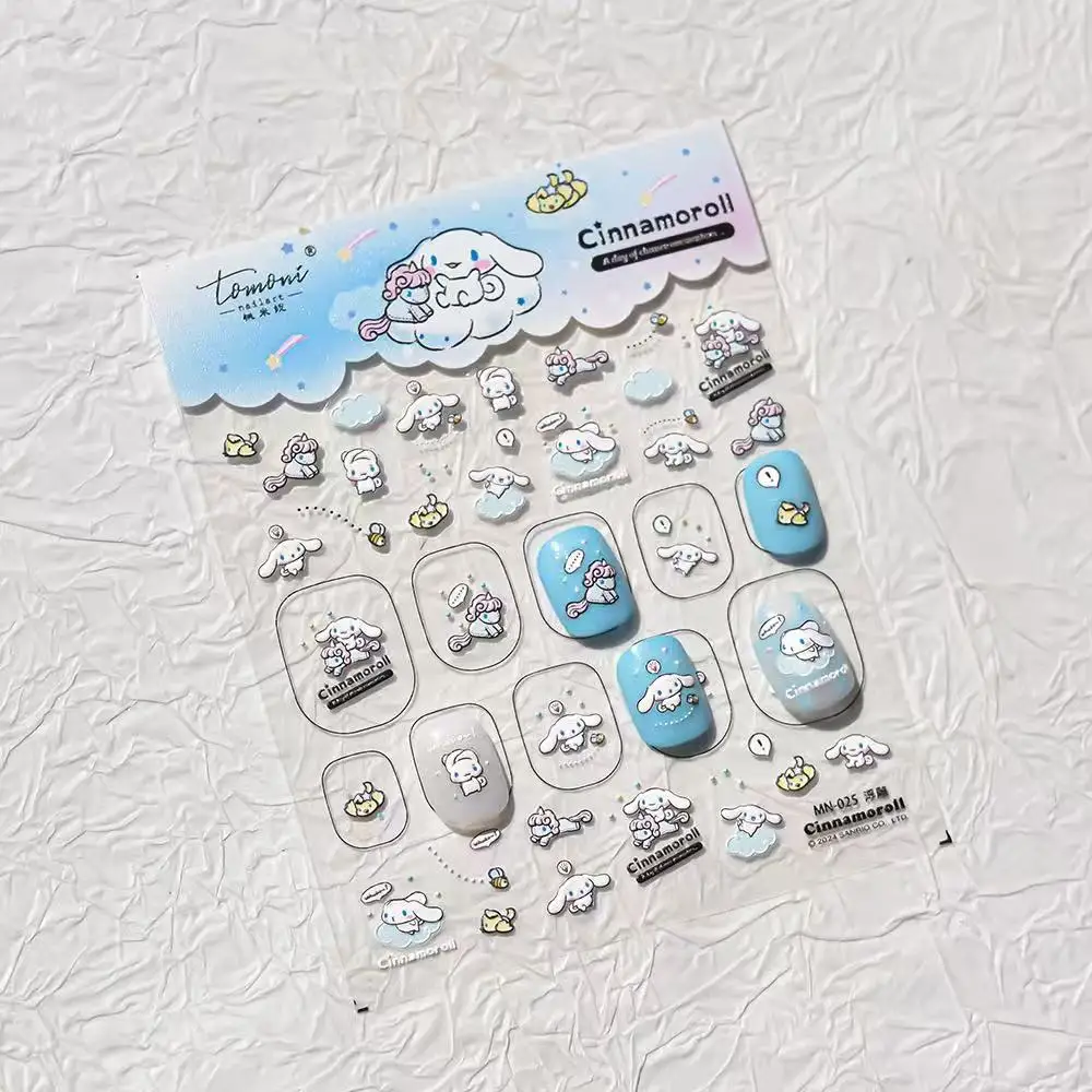 Tomoni Sanrio мультфильм Cinnamoroll наклейки для ногтей аниме персонажи принадлежности DlY 5D