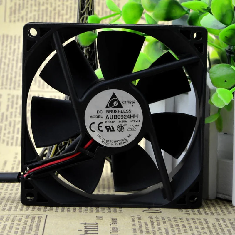 

New Original DELTA AUB0924HH DC24V 0.25A 9025 Double Ball Fan Cooling Fan CPU Radiator 92*92*25MM