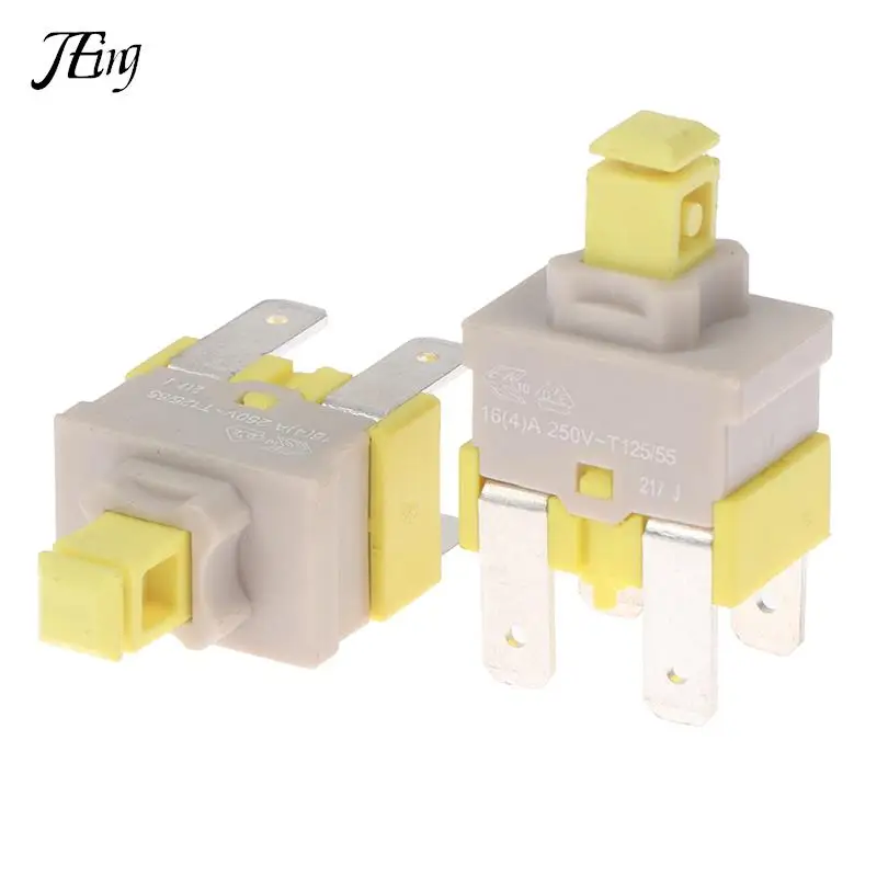 E-Switch PA512C, самоблокирующийся переключатель, 4-контактная Кнопка питания для пылесоса посудомоечной машины