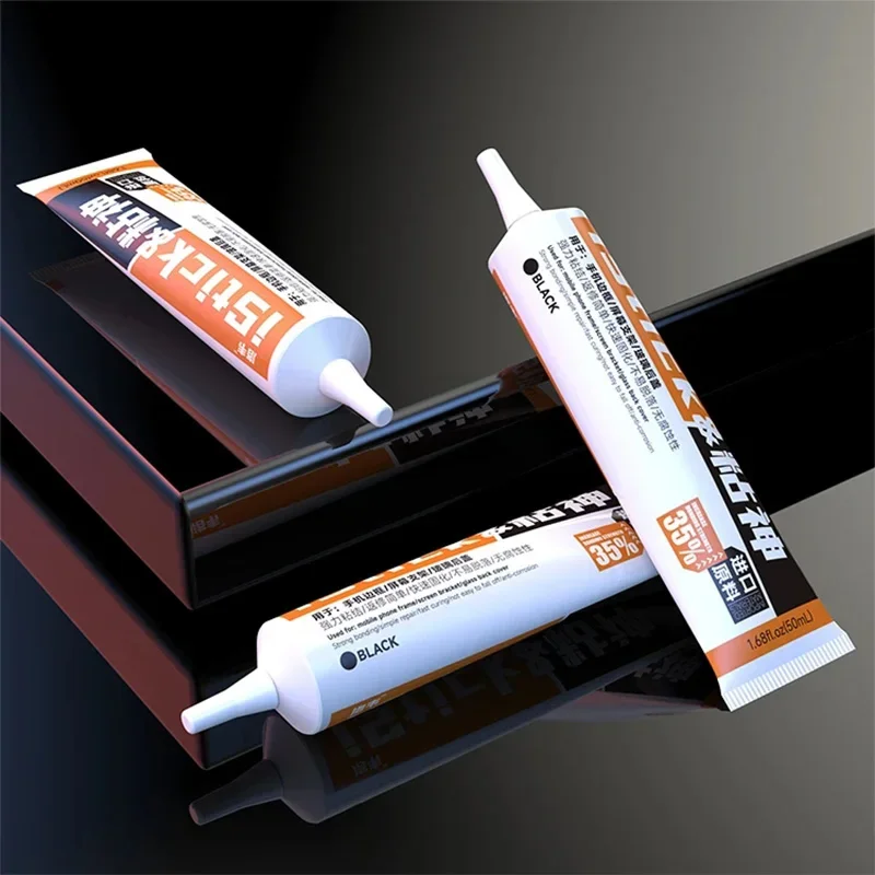 LUOWEI iStick 15/50 мл черный/прозрачный клей для ремонта рамки мобильного телефона