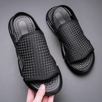 mens sandals 2022 summer leisure sports beach wear new fashion breathable outdoor personality sandals and slippers non slip