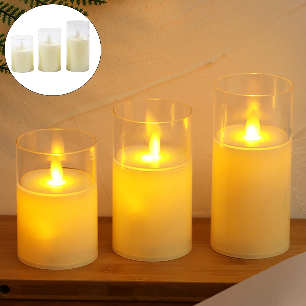 Светодиодная электронная свеча декоративная светодиодная лампа с движущимся