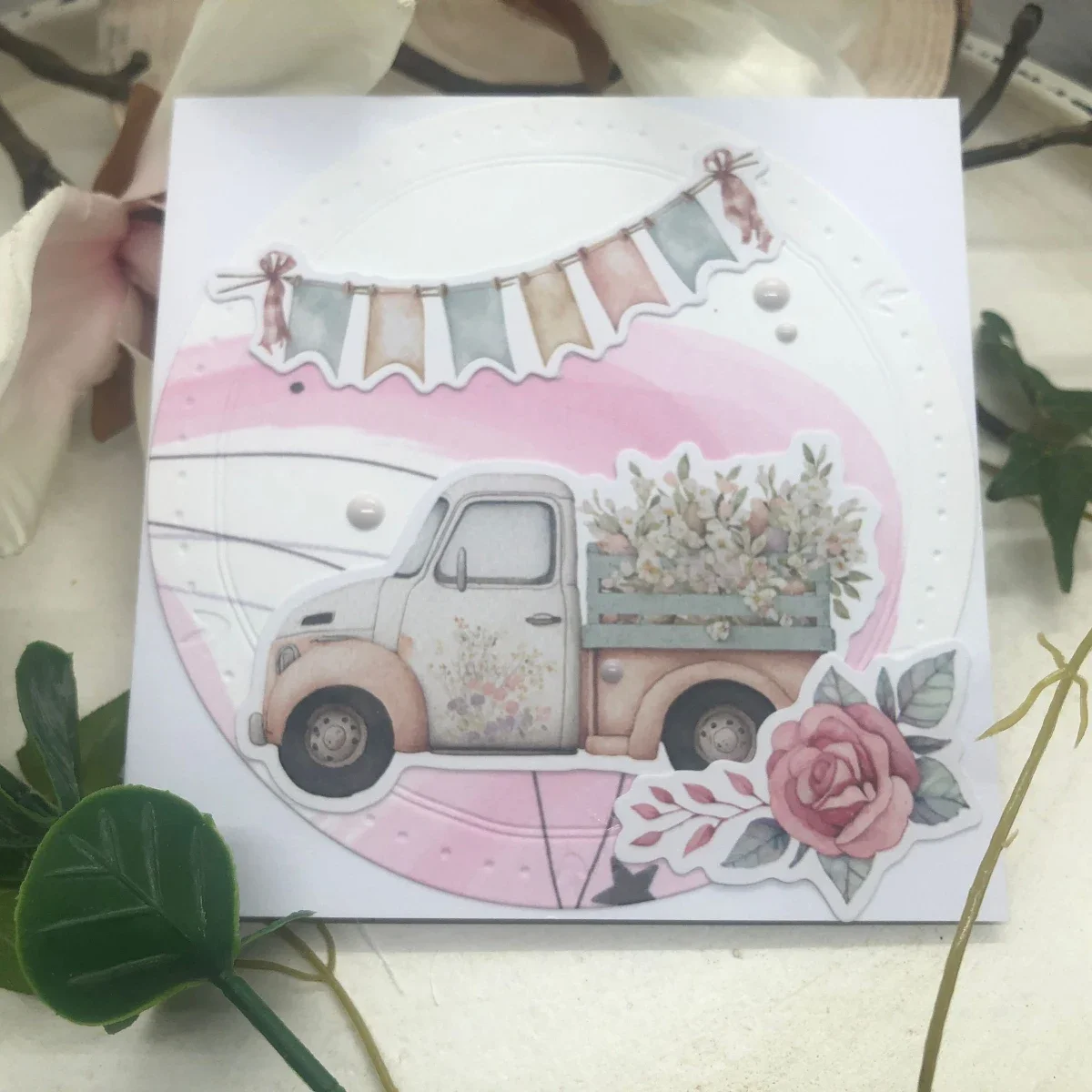 Mmao ремесла металлические вырезанные штампы форма цветок круг рамка для