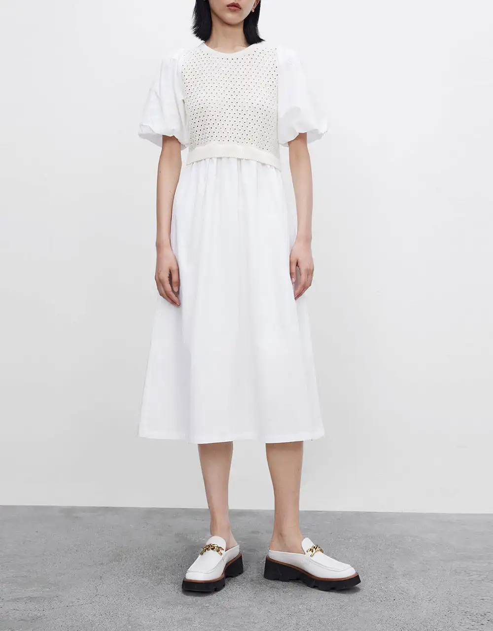 

Spliced Knitted Dress