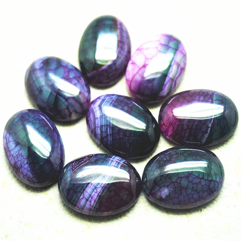 

5PCS Nature Double Color Of Gemstone Cabochons Oval Shape 18X25MM NO HOLE DIY Jewelry Accessories Wholesale Free Shippings