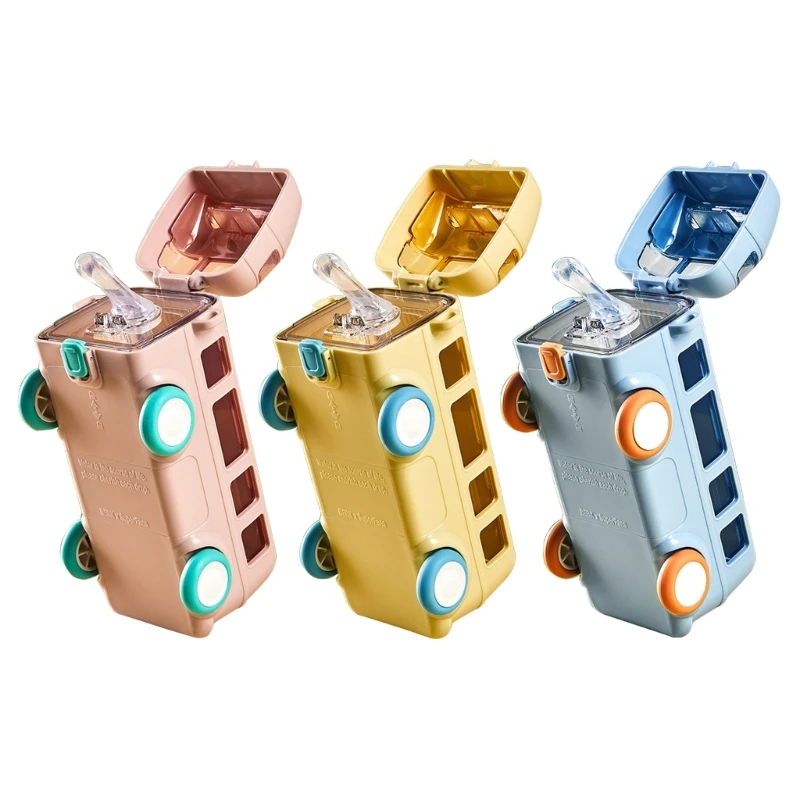 

Children Leakproof Water Bottle Irregular-Shape Drinking Cup with Shoulder Strap