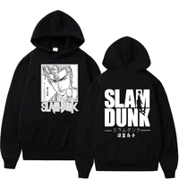 2022 japanese anime hoodie mens slam dunk manga sport hip hop fashion black long sleeve sweatshirt cartoon hooded pullover male