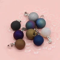 1pcs new style pendant natural stone round color plating pendant for jewelry making diy bracelet earrings necklace accessory