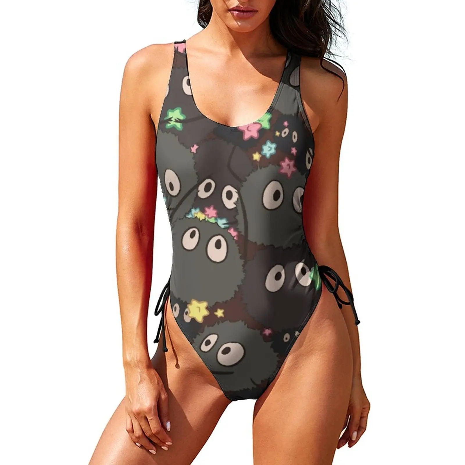 

Spirited Away Swimsuit Kawai Russians Print Push Up Swimwear One Piece Surfing Bathing Suit Swimsuits Sexy Beach Wear Large Size