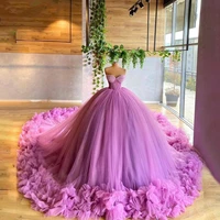vinca sunny luxury puffy strapless ball gown evening dress 2022 sleeveless tulle bridal dress vestidos elegantes para mujer