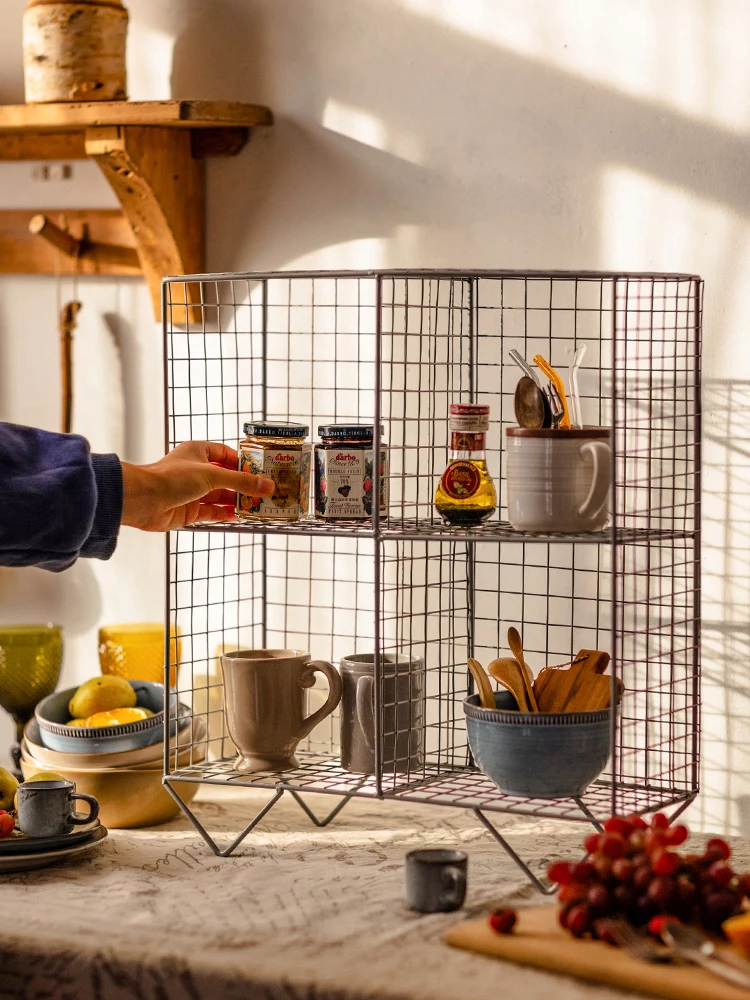 Железная напольная книжная полка для гостиной стеллаж хранения декоративная