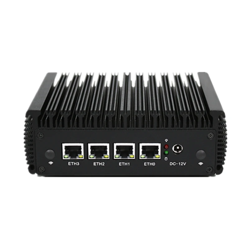 2.5G Router Celeron J4125 Fanless Mini PC 4 Intel i225V3 2500M Nics 2xDDR4 HD-MI VGA pfSense OPNsense Ubuntu VPN Firewall Server |