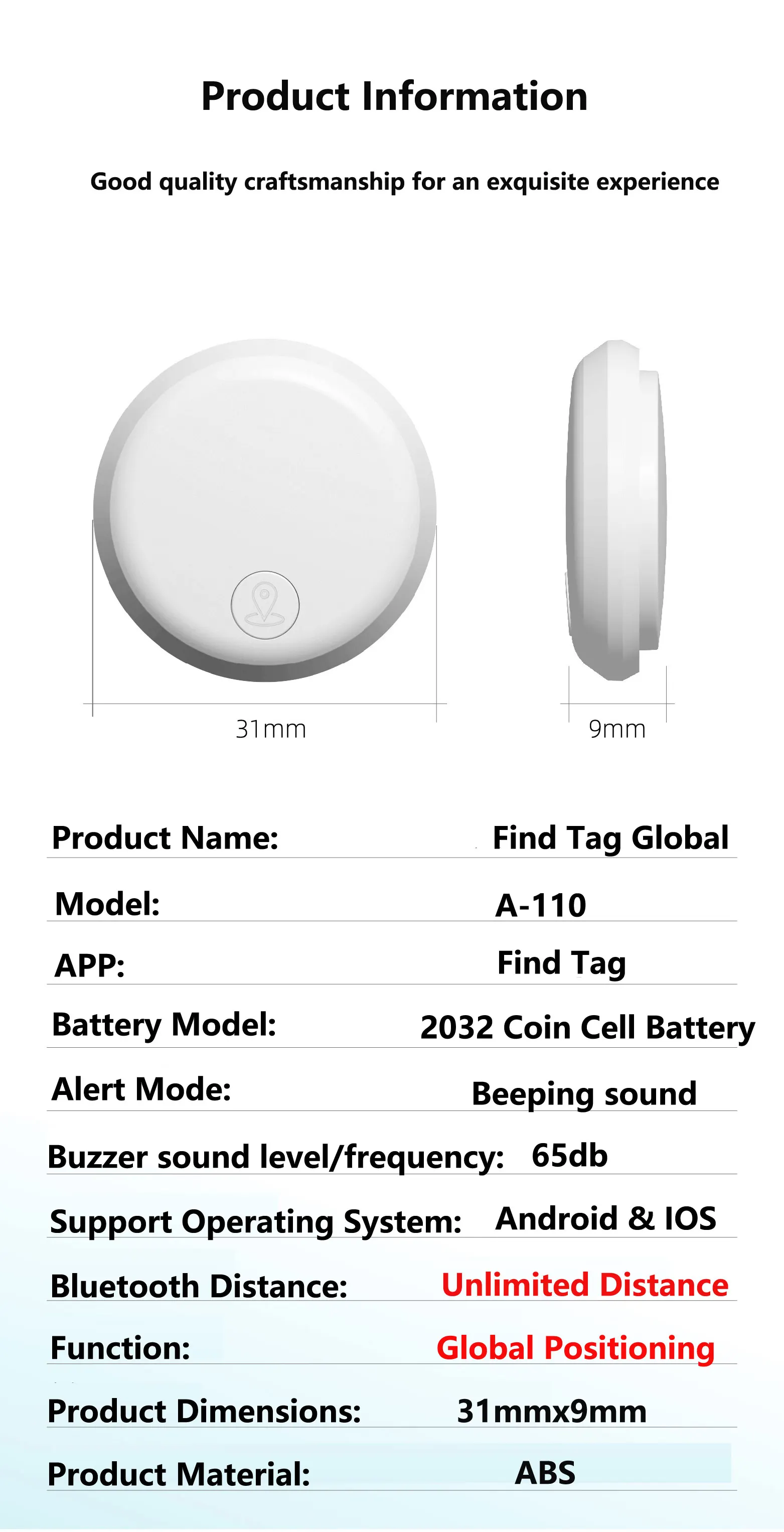 Фото Smart Finder Find Tag Локатор глобального положения для работы на базе Android и IOS Смарт-тег История отслеживания и неограниченное количество расстояний на несколько видов №5
