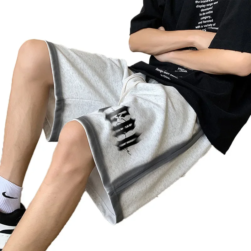 Мужские свободные летние спортивные брюки в американском стиле повседневные