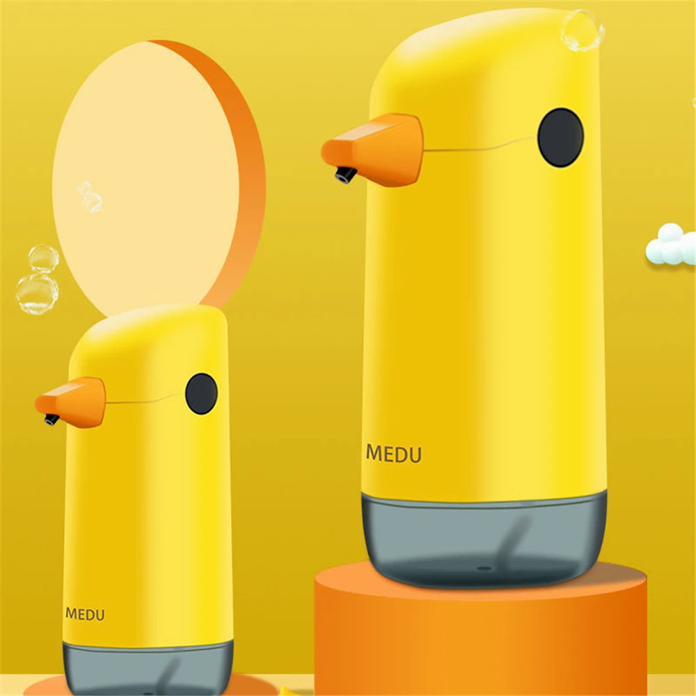 

Автоматический Индуктивный дозатор мыла, мыльница из пены, умный дозатор мыла для мытья рук, дозатор желтого мыло в форме утки для детей