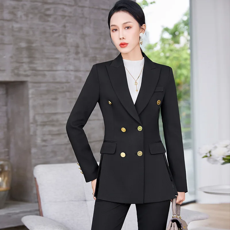 Модный женский брючный костюм черный розовый хаки коричневый деловой для работы