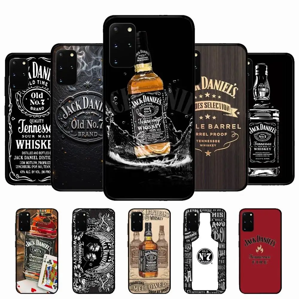Фото Чехол для телефона с логотипом виски-бренда J-Jack D-Daniel для Samsung S 24 Fe 25 Ultra Plus 20 Lite 21 30 22 23 24 22 Ultra 5G Fundas №1