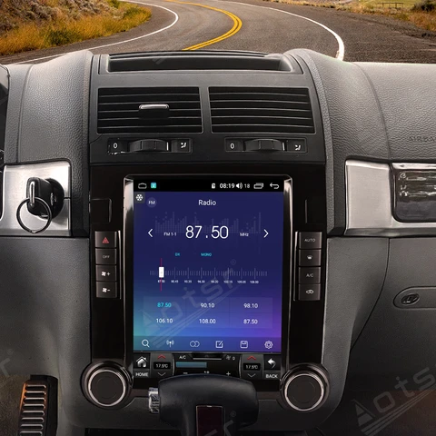 12 + 256 ГБ для Volkswagen VM Touareg 2003-2010 Tesla стиль Android 14 Автомобильный радиоплеер GPS Navi Авто Стерео Мультимедиа DSP Carplay