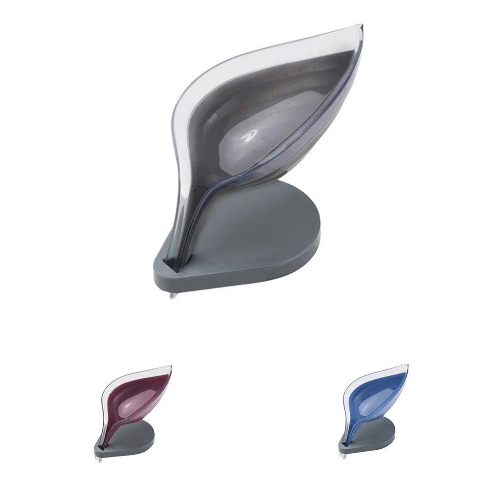 

Leaf Shape Soap Box Bathroom Soap Holder Dish Storage Plate Tray Sponge Holder Soap Holder Case Drain Rack Bathroom Supplies