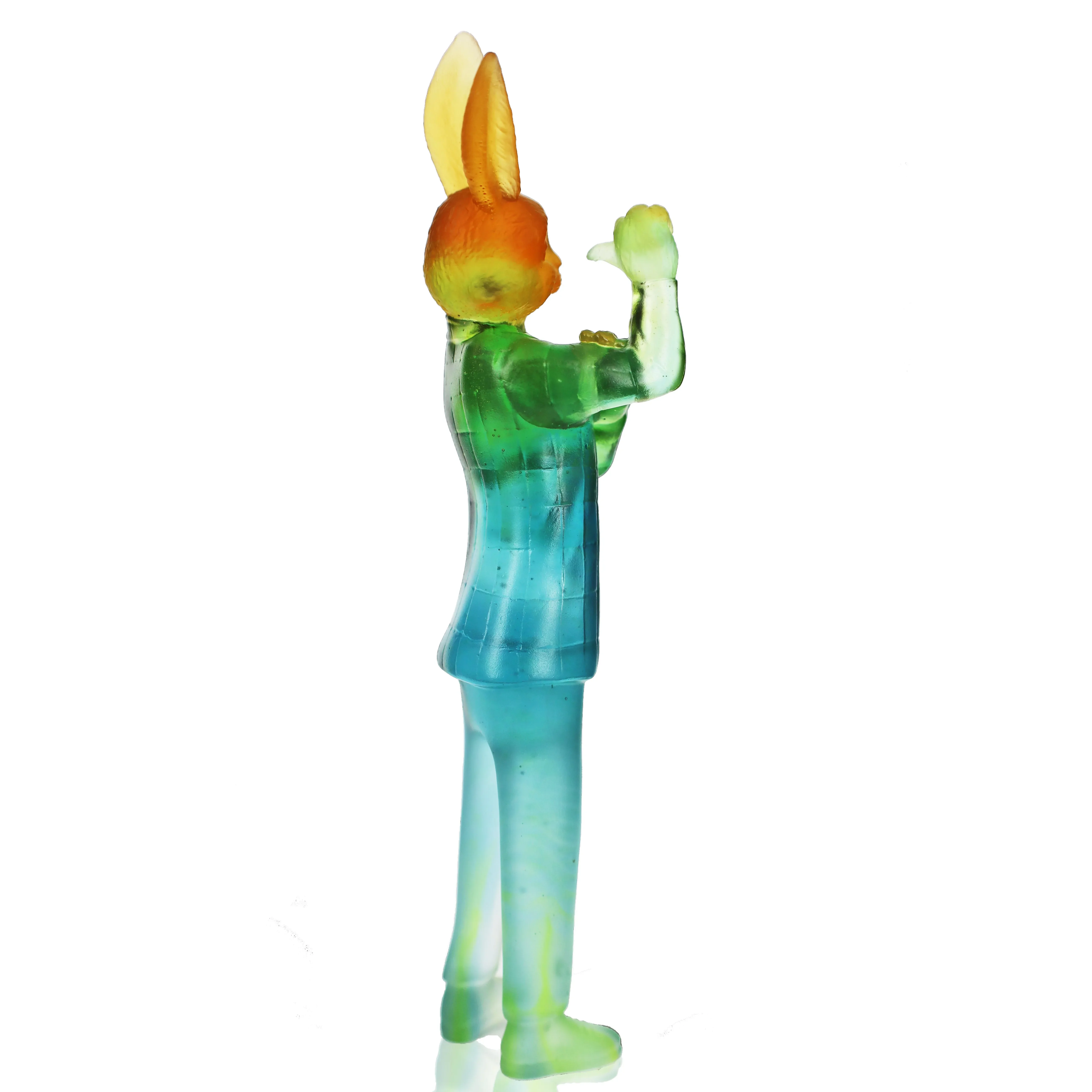 Fengming Art Crystal Liuli Ремесла Кролик Трофей Декоративные Украшения Стеклянное