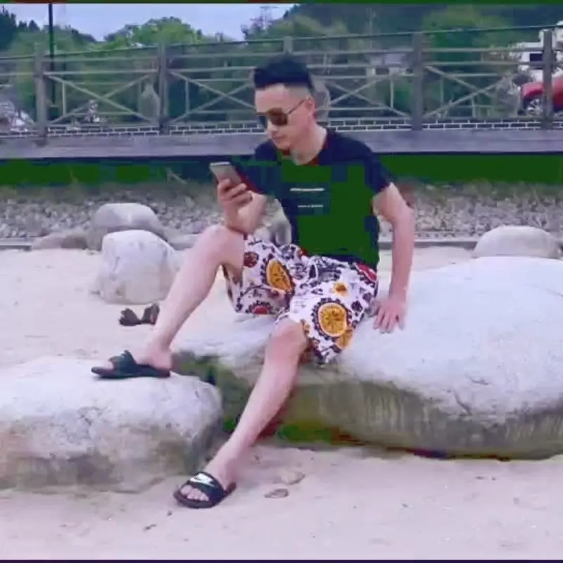 Open-crotch Pants Shorts Men Outdoor Fun Convenient Dating Invisible Zipper Open Pants Free To Take Off In The Wild Wear Sexy