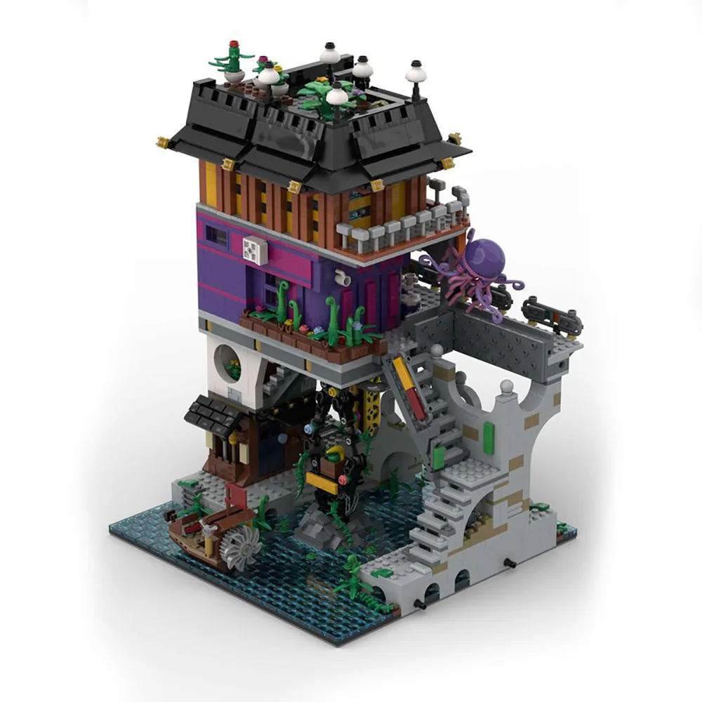 Строительные блоки MOC модульная Магнитная вращающаяся лебедка стрела штатива