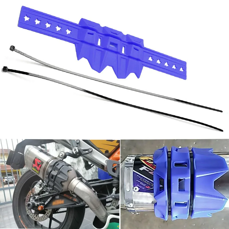 Защитный глушитель выхлопной трубы мотоцикла для Honda CRF 250 450 Kawasaki KXF250 KXF450 Suzuki RMZ